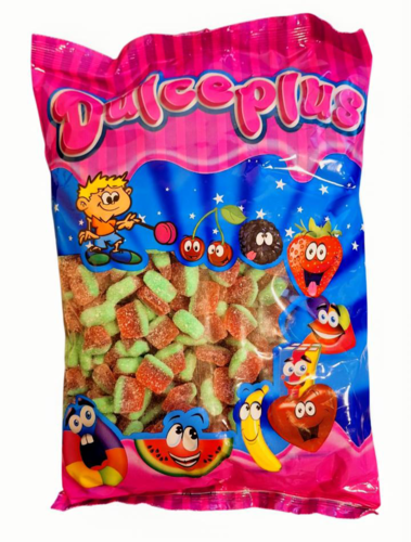 Mini Sour Watermelon Slices, Dulceplus, 1 kg
