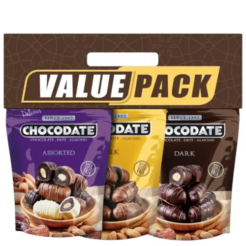 Chokolade Dadler Value Pack, Chocodate 3x80g
