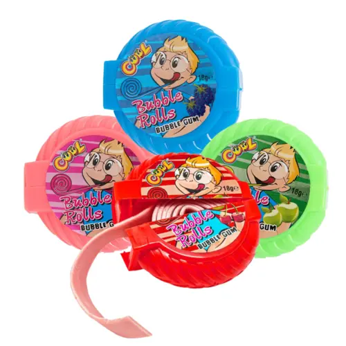 Tyggegummi med Frugtsmag, Cool Bubble Roll 18g