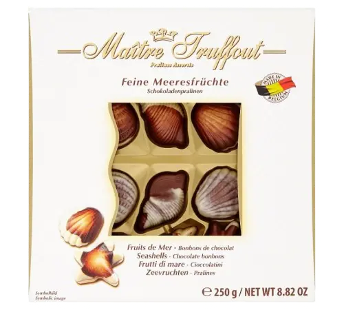 Praline Seashells (Hvid), Maitre Truffout 250 g