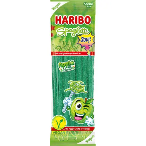 Spaghetti Sur æble, Haribo 200g