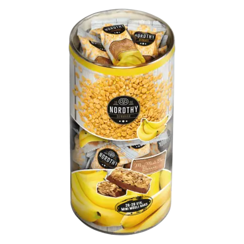 Mini Müsli Bars Rør Banan,Nordthy 350g