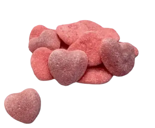 Sour stuffed red hearts Dulceplus 1 kg