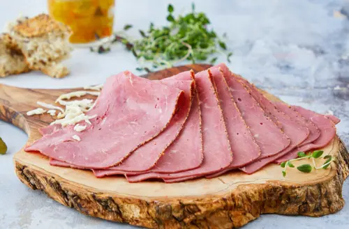 Pastrami Original i skiver ca 30 stk 500g (Kan ikke sendes)