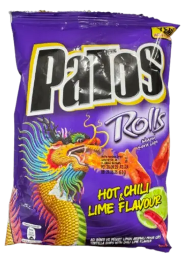 Hot & Chili lime chips, Patos, 61 g