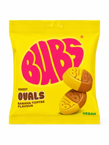 Ovals Banana Toffee, Bubs 155 G