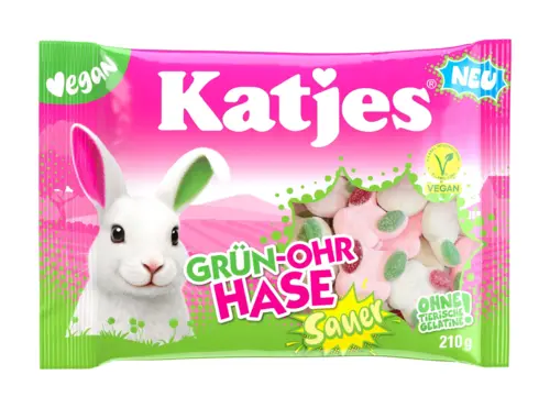 Grønne Kanin Øre Sour, Katjes 210 G