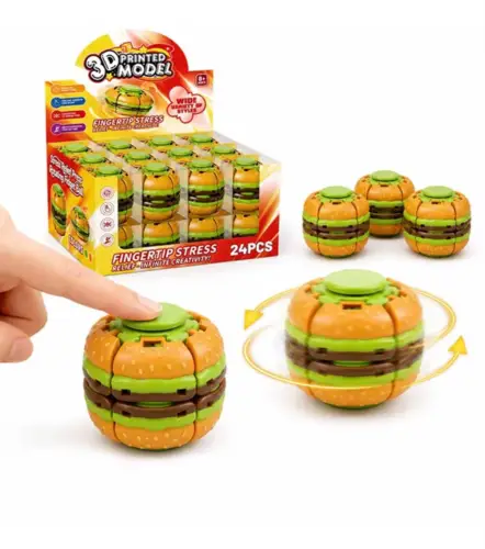 Fidget Hamburger Spinner Ball