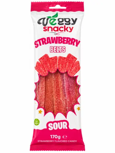 Strawberry Soult Belts - Veggy Snacky - 170 g