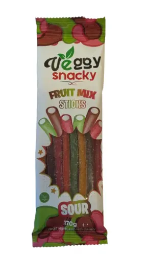 Fruit Mix Sour Sticks - Veggy Snacky - 170 g