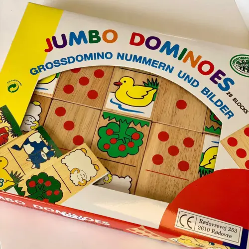 Jumbo domino træ klodser 28 stk.