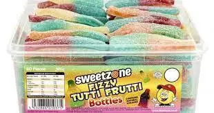 Fizzy Tutti Frutti Bottles 900g ( Sweet zone)