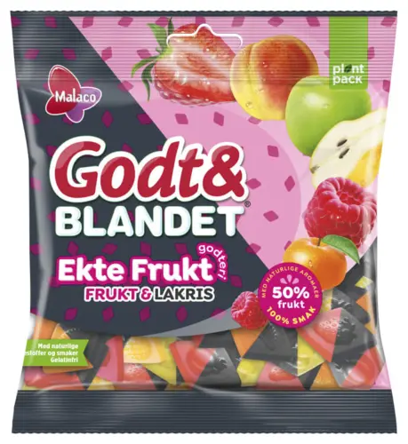 Godt & Blandet (Lakrids & Frugt)  110 gr