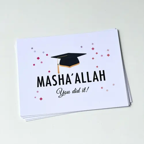 Mashallah, You did it! Lykønskningskort