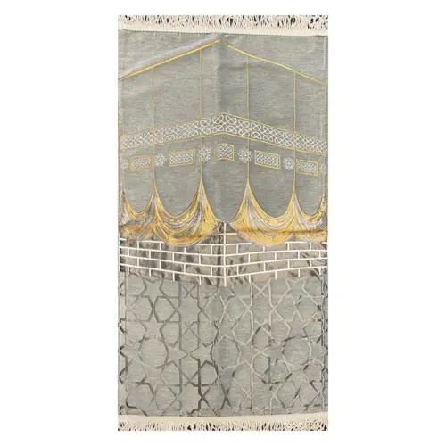 Kaaba Designertæppe med blødt underlag (Grå)