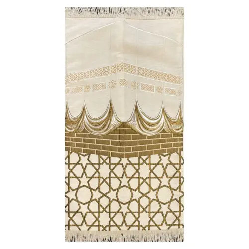 Kaaba style cream blødt designer bedetæppe