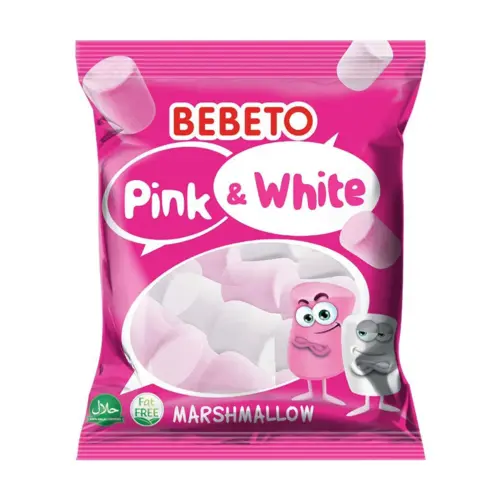Bebeto Marshmallow pink & white 275g