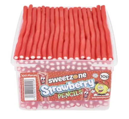 Strawberry Pencils, 100 stk, 1,2 kg