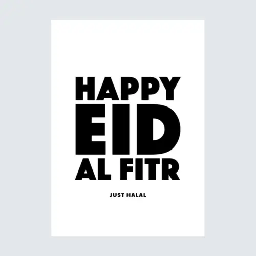Happy Eid Al Fitr - Lykønskningskort
