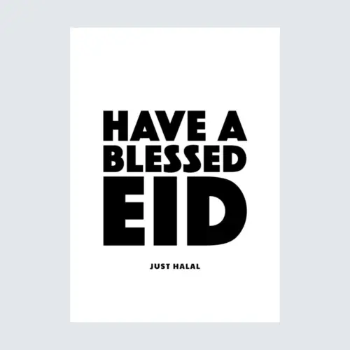 Have a blessed Eid - lykønskningskort