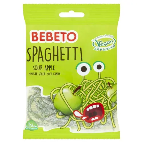 Spaghetti, sour apple, Bebeto, 80g