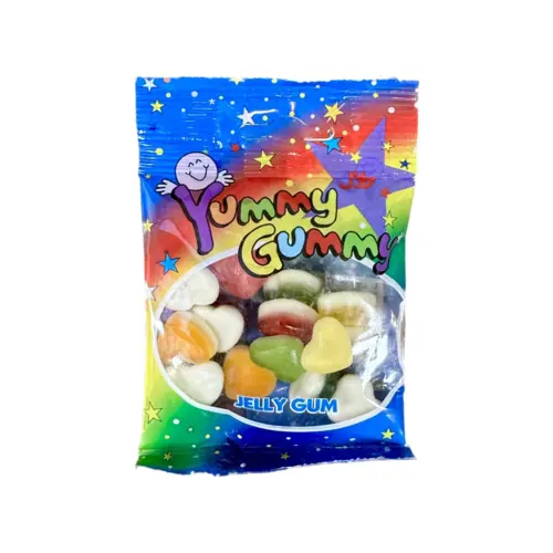 Yummy Gummy Jelly Gum Hearts, 40g