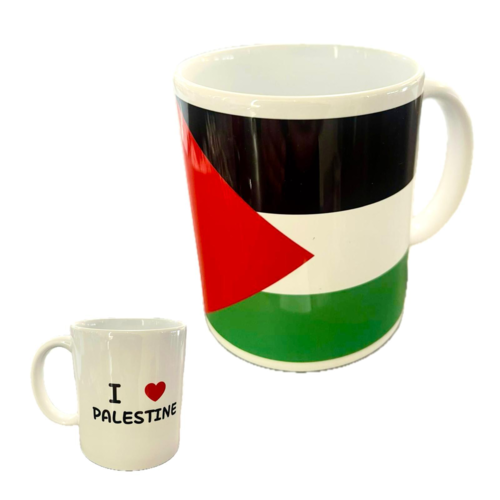 I love Palestine krus med flag