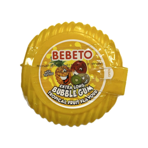 Bubble Gum - Tropical Fruit - Bebeto 36g