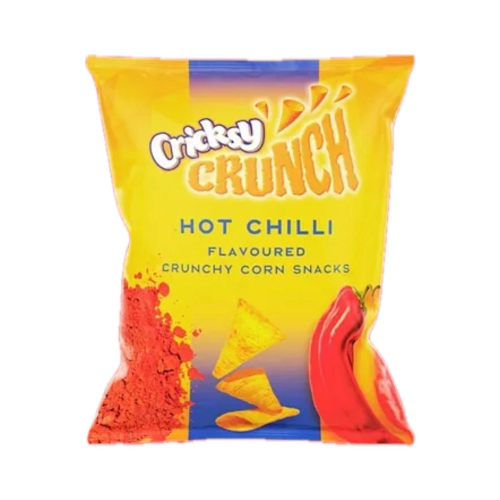 Cricksy Crunch Hot Chili Snack, Crunchy Corn, 120g