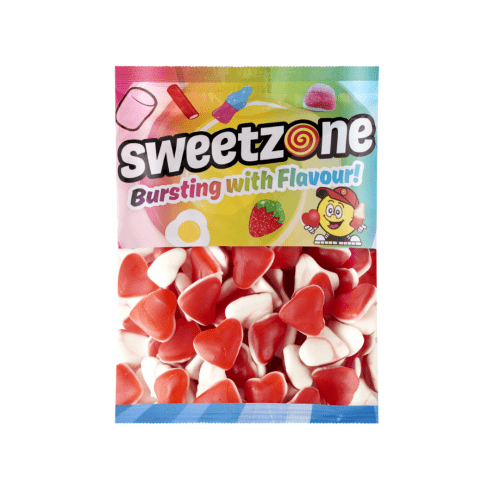 Strawberry And Cream Hearts 1kg Sweetzone