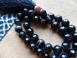 Sort Agate Sten Tasbih 33 Perler