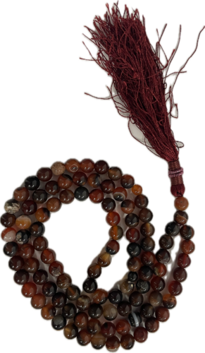 Dark Red Tasbih 99 Perler Agate Sten