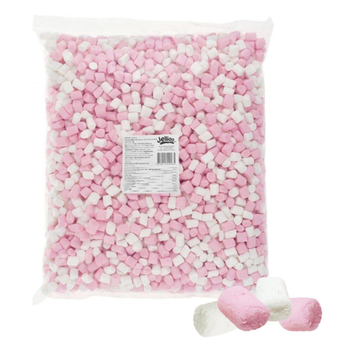 Mini Marshmallow Pink and White 1kg (Jellioss)