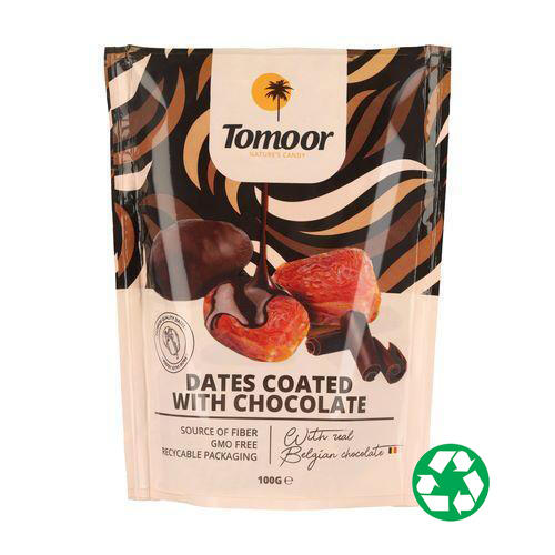 Tamoor Dadler med Mørk chokolade 100 gr