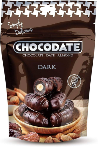 Chokodadler fra ChocoDate Dark 230g