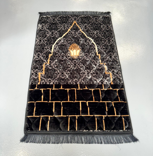 Super soft Kaaba bedetæppe, Sort