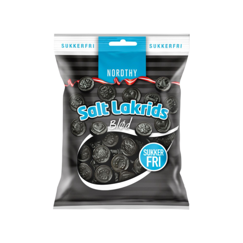 Nordthy Sukkerfri Salt Lakrids, blød, 75g