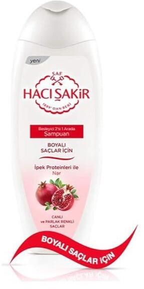 Haci Sakir Shampoo Granatæble, 2 in1 Shampoo & Balsam 500ml
