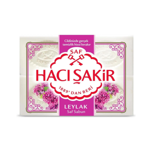 Tyrkisk hamamsæbe med syrener, Haci Sakir, 4 barer