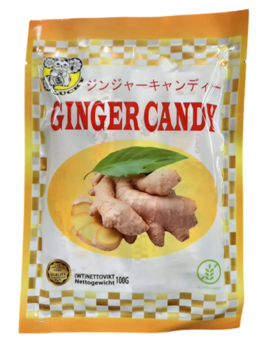 Ginger Candy, Lucky Kat, 100g