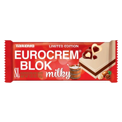 Chokoladebar, Eurocrem Blok - Milky 100g