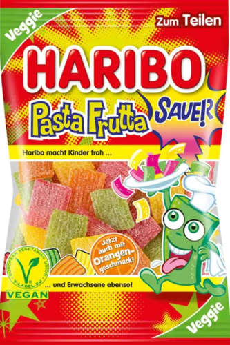 Pasta Frutta Sour, Haribo 85g.