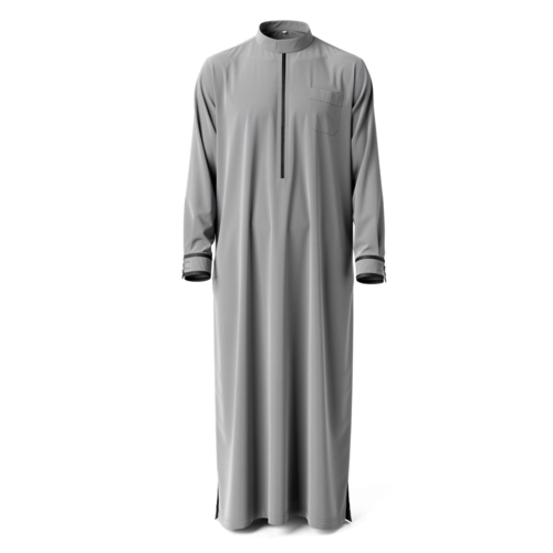 Grå thobe med krage