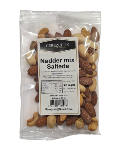 Nødde Mix Saltede, 80g
