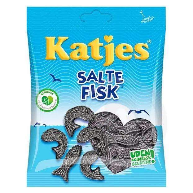 sovjetisk kandidat Sociologi Køb Salte fisk Katjes 110g - 20,00 DKK,-