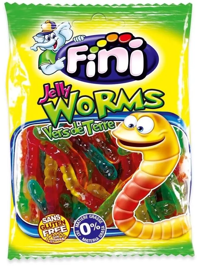Bar miljø Parasit Køb Jelly Worms Fini 75g - 16,00 DKK,-