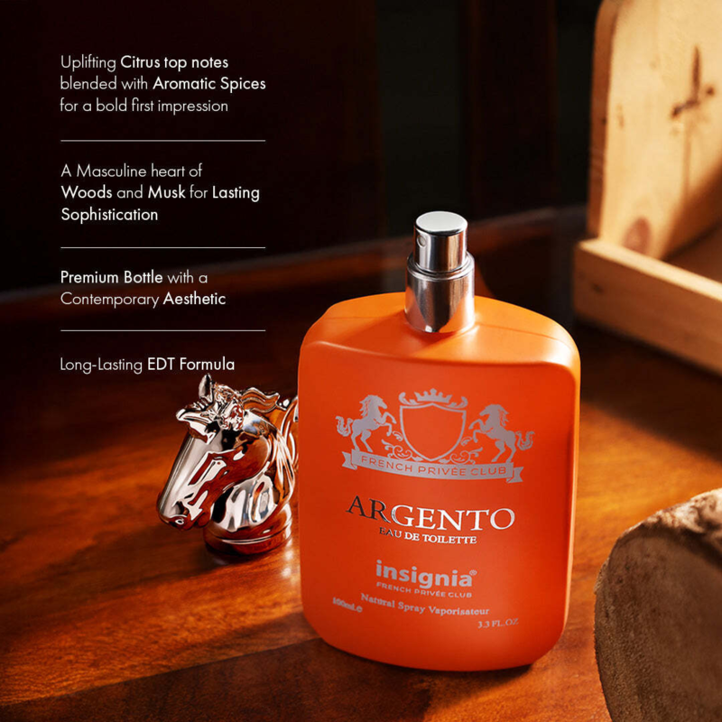 ARGENTO Eau De Toilette, INSIGNIA 100ml.
