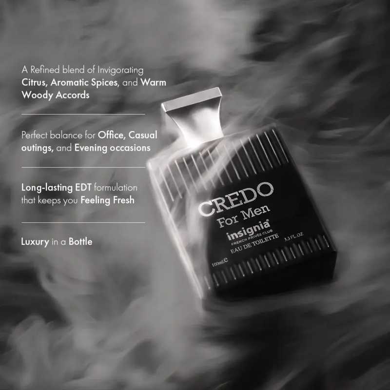 Credo for Men Eau De Toilette, Insignia  100ml