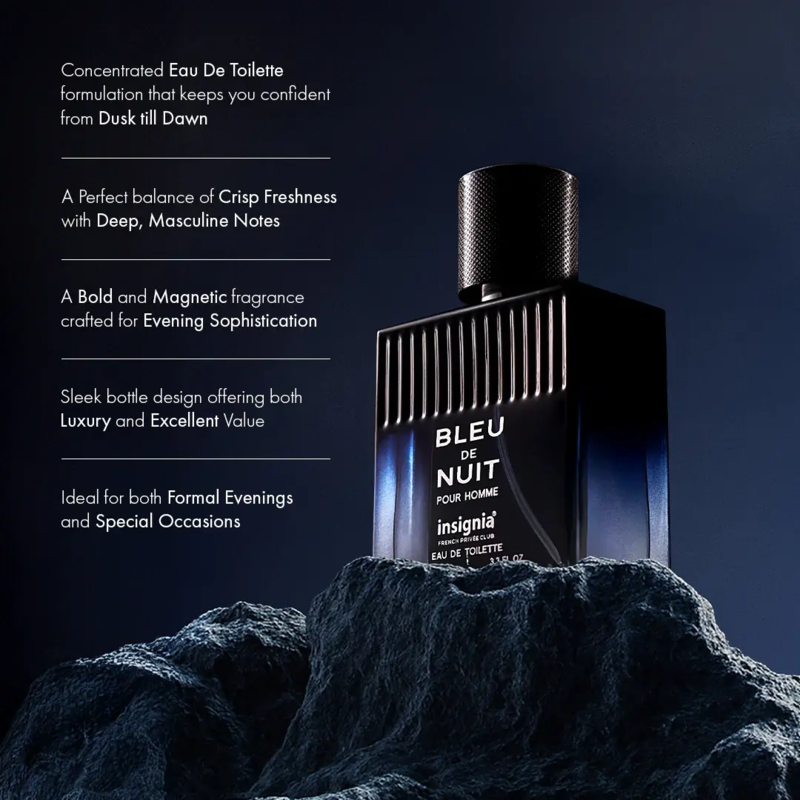 BLEU DE NUIT Eau De Toilette, INSIGNIA 100ml.