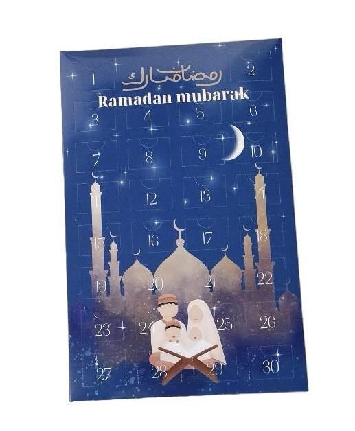 Ramadan Kalender med blandet slik og Gode gerninger